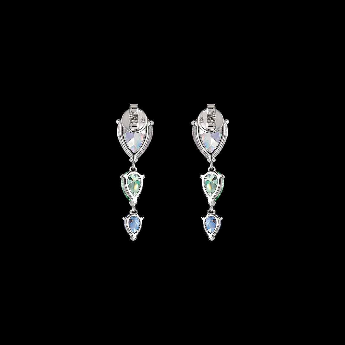 Diamond Flounder Earrings, Earrings, Anabela Chan Joaillerie - Fine jewelry with laboratory grown and created gemstones hand-crafted in the United Kingdom. Anabela Chan Joaillerie is the first fine jewellery brand in the world to champion laboratory-grown and created gemstones with high jewellery design, artisanal craftsmanship and a focus on ethical and sustainable innovations.